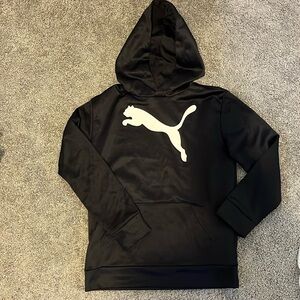 Boys Large (14-16) Black and White Puma Hoodie